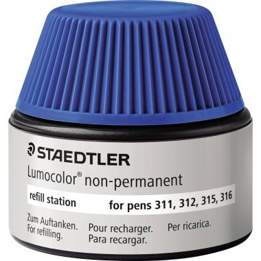 STAEDTLER Nachfülltinte Lumocolor 487 15-3 non-permanent blau