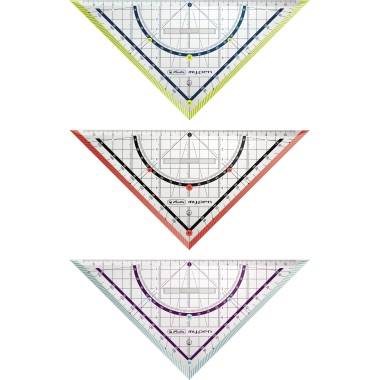 Herlitz Geometriedreieck my.pen 11367976 25cm Kunststoff sortiert-0