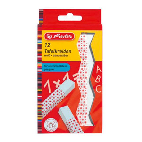 Herlitz Tafelkreide 8648107 weiß 12 St./Pack.