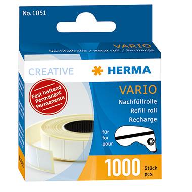 HERMA Nachfüllrolle 1051 13x12mm weiß 1.000 St./Rl.-0