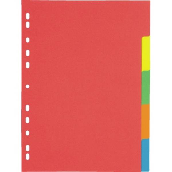 PAGNA Register 31051-20 DIN A4 5teilig Karton farbig