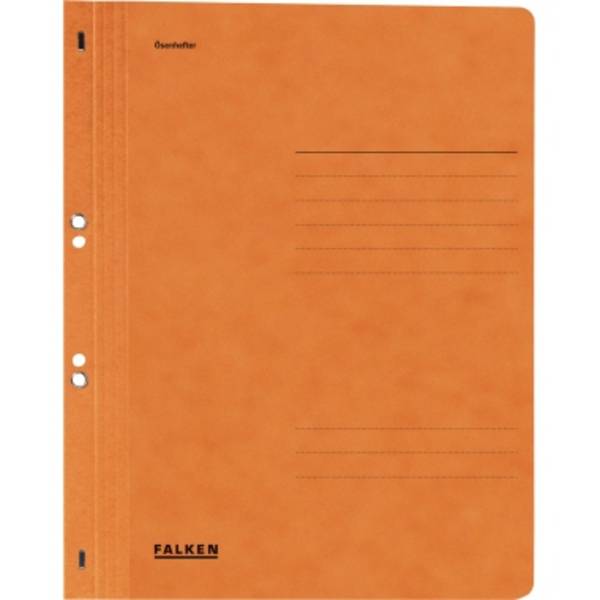 Falken Ösenhefter 80003924 DIN A4 kaufm. Heftung 250g orange