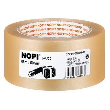 NOPI Packband 57214-00000 50mmx66m PVC transparent - Artikel: 164662403-0
