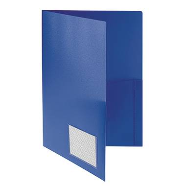Broschürenmappe DIN A4 PP Klarsichttasche blau