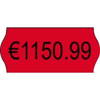 Handauszeichner-Etiketten 1-zeilig permanent rot 26x16mm 10x1500 Etiketten-1