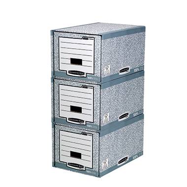 Schubladenarchiv System grau/weiß-1