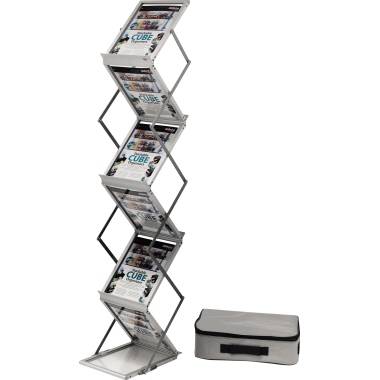 Deflecto Prospektständer 36100 28x150x37cm DIN A4 6-Fächer si-0