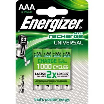 Energizer Akku Recharge Universal E300322200 AAA/HR03 4 St./Pack.