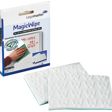 Legamaster Reinigungstuch MagicWipe 7-121500 13x10cm weiß 3 St./Pack.-0