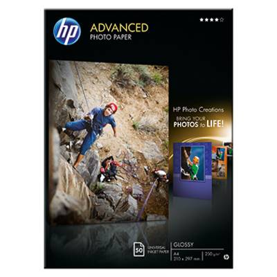 HP Fotopapier Advanced Q8698A DIN A4 250g weiß 50 Bl./Pack.