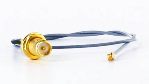 Pigtail Kabel UFL U.FL RP-SMA RSMA (25cm, für Mini-PCI WLAN,3G,GPS)
