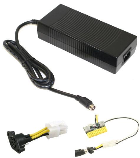 AC Netzadapter (12V, 16A, 192W) mit PicoPSU-Adapterkabel Mini-Fit-JR-0