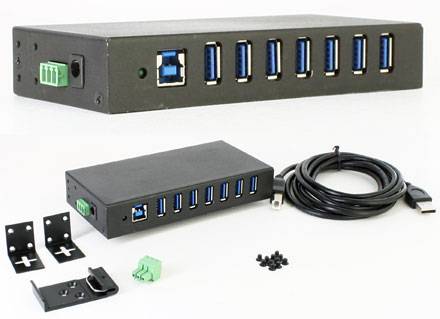 CTFINDUSB-3 (Automotive/Industrie 7-port USB 3.0 Hub, 9-24VDC)-0