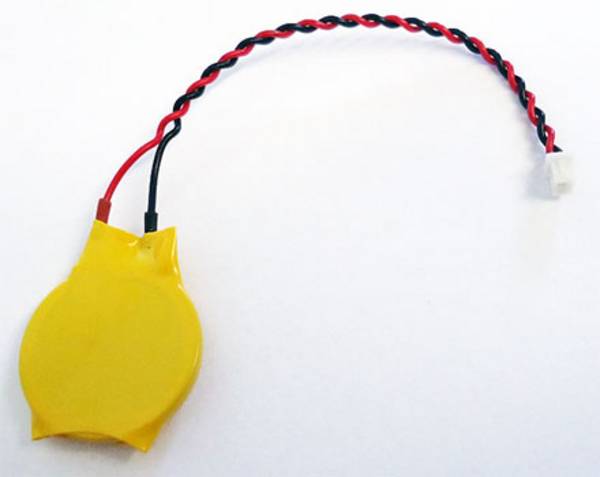 BIOS Batterie mit Kabel (z.b. für Mitac Mainboarde)