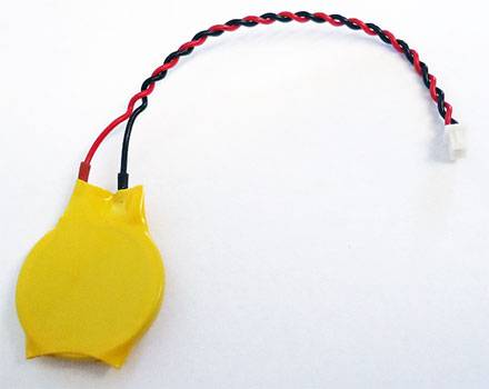 BIOS Batterie mit Kabel (z.b. für Mitac Mainboarde)-0