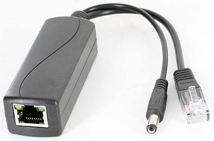 POE Injector/Splitter (POE IEEE 802.3af zu 12V/1.3A + LAN) [für z.b. IP-Kameras ohne POE]-0