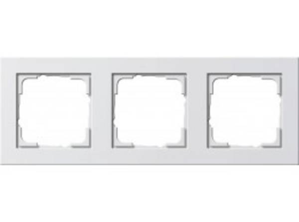Abdeckrahmen 3f Gira E2      021322 Reinweiß m
