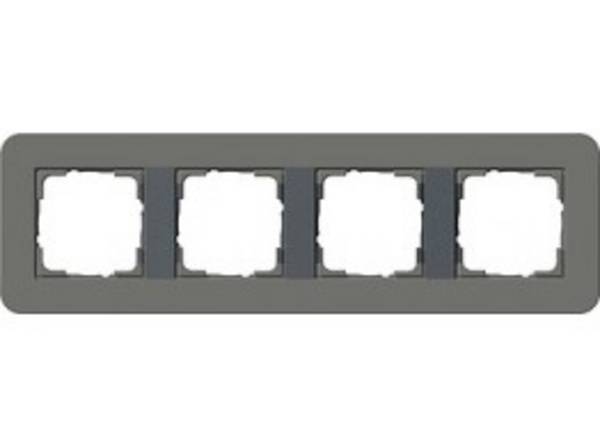 Abdeckrahmen 4f Gira E3     0214423 Dklgrau/Anthrazit