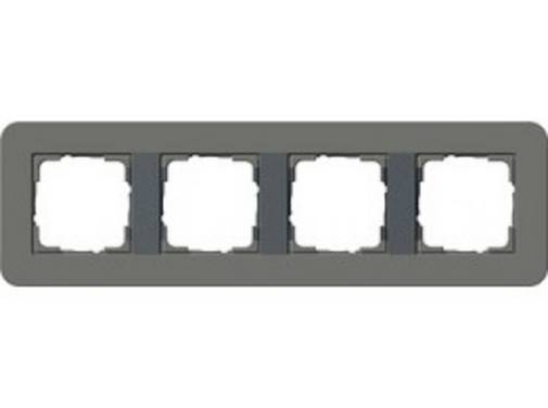 Abdeckrahmen 4f Gira E3     0214423 Dklgrau/Anthrazit