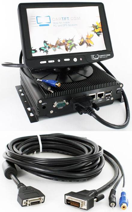 FleetPC-4 / FleetPC-5 / FleetPC-7-B / FleetPC-8 / Anschlusskabel für CTF-, MM-, MH- TFT Displays (mit Rückfahrkamera-Ei-0
