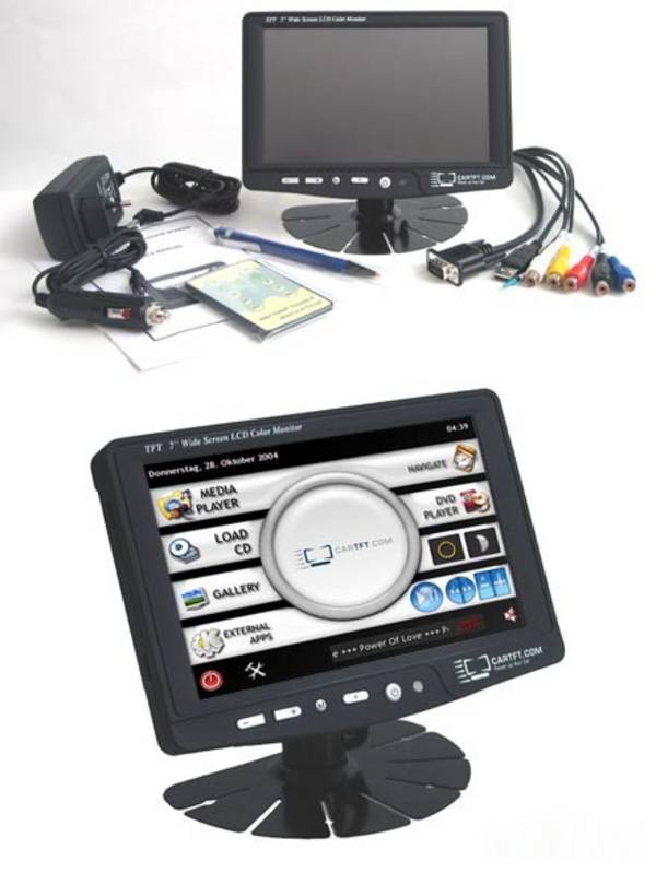 CTF700 - VGA 7" TFT - Touchscreen USB - PAL/NTSC -  IR - Audio (500 nits) [LED-Backlight]