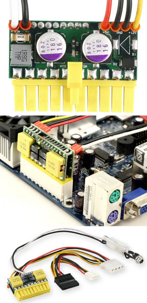 picoPSU-120 DC/DC PC ATX Netzteil (Lüfterlos, 120 Watt)