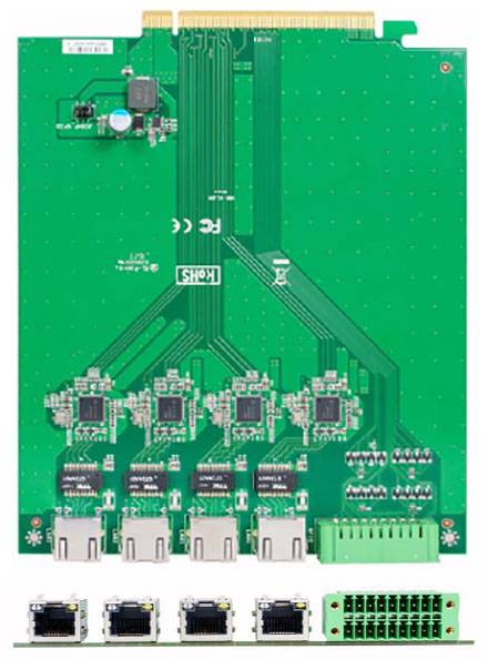 Jetway ADD-ON HM1-LAN4 (4x LAN, 1x GPIO) [für HM-1000]-0