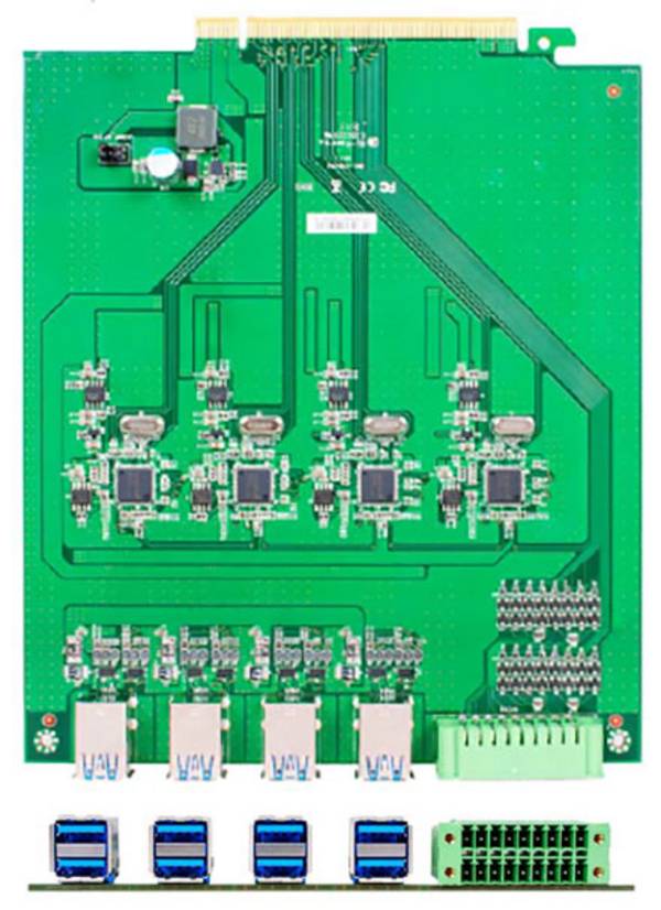Jetway ADD-ON HM1-USB3.0X8 (8x USB3.0, 1x GPIO) [für HM-1000]