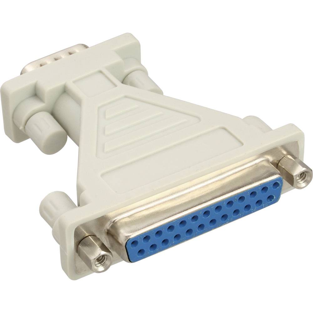InLine® AT-Adapter, 25pol Sub D Buchse an 9pol Sub D Stecker-0