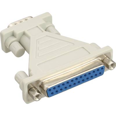 InLine® AT-Adapter, 25pol Sub D Buchse an 9pol Sub D Stecker-0