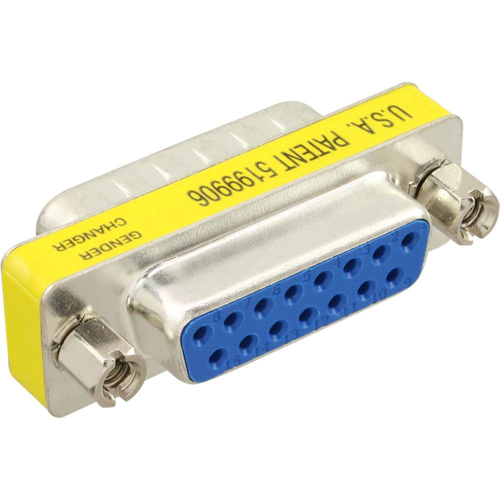 InLine® Mini-Gender-Changer, 15pol (Game), Stecker / Buchse-0