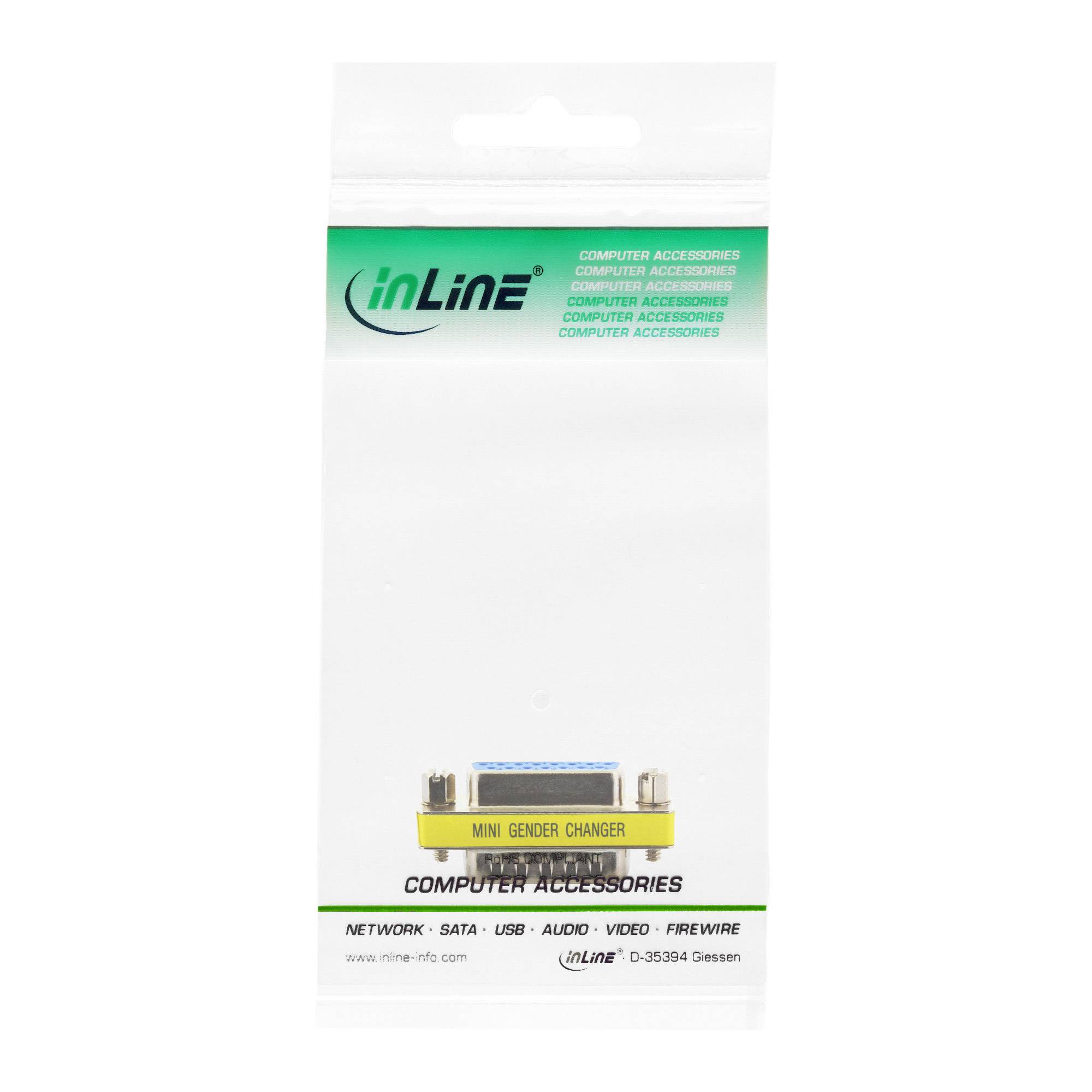 InLine® Mini-Gender-Changer, 15pol (Game), Stecker / Buchse-2
