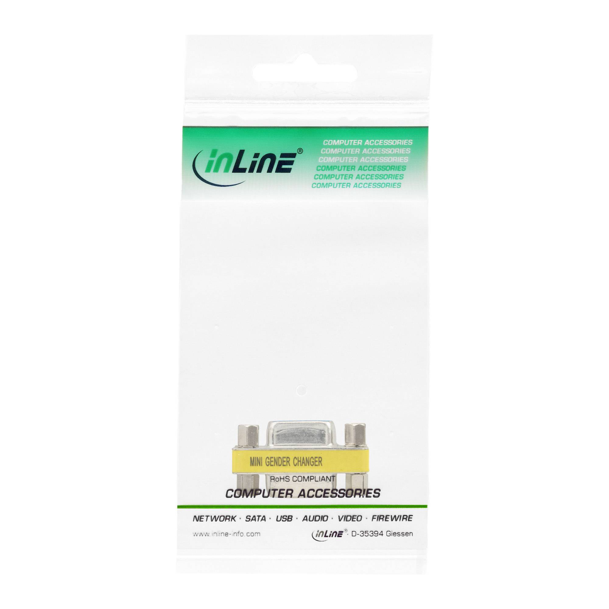 InLine® Mini-Gender-Changer, 15pol HD (VGA), Buchse / Buchse-2