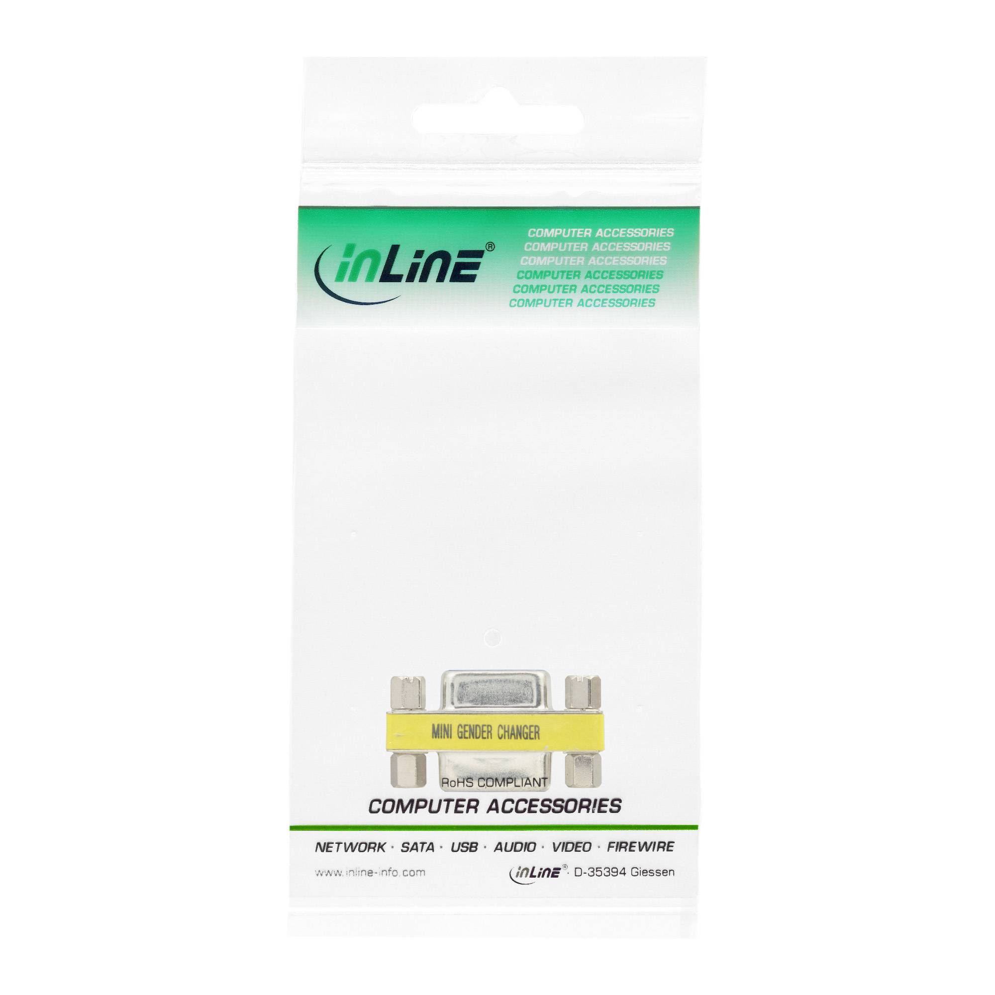 InLine® Mini-Gender-Changer, 9pol Buchse / Buchse-2