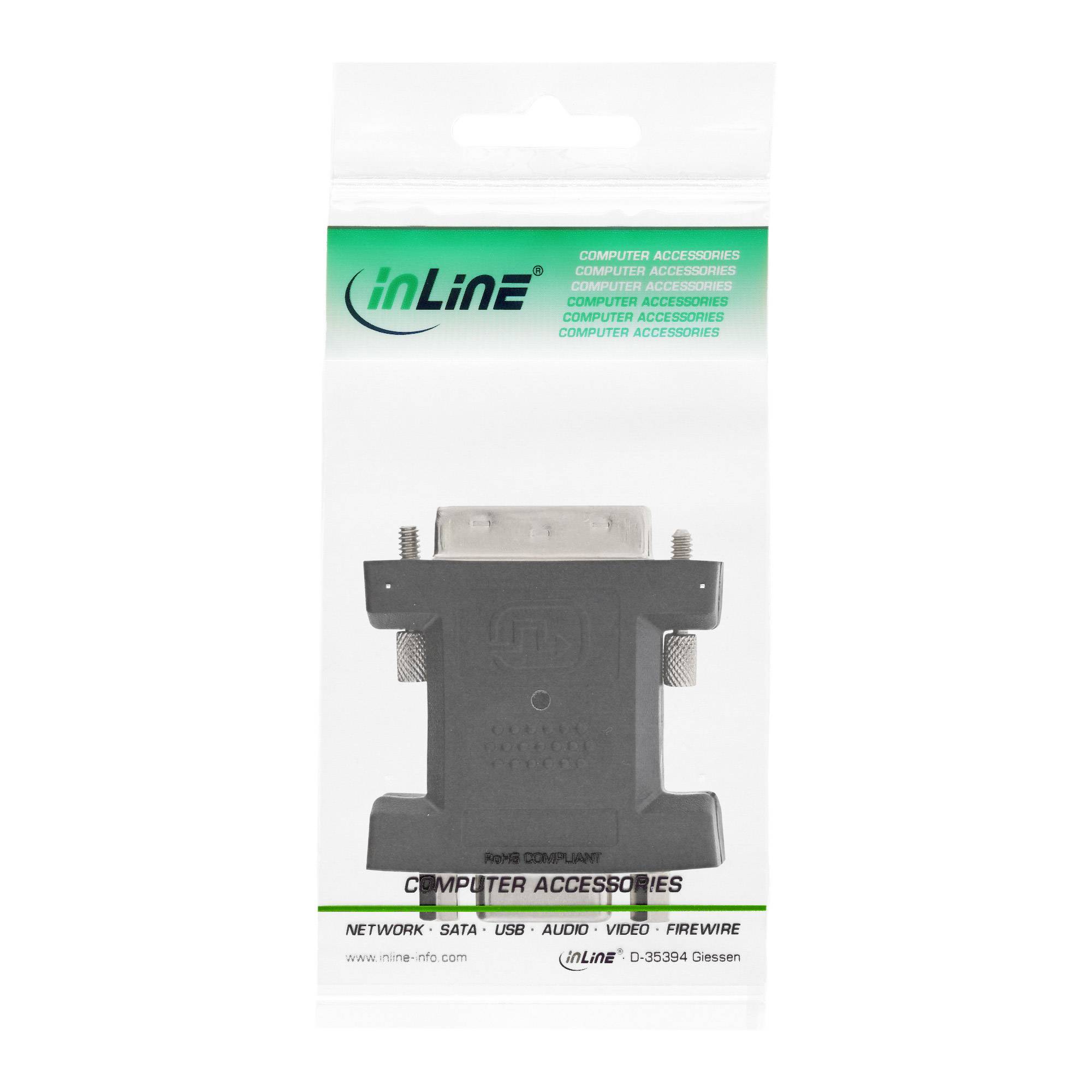 InLine® DVI-A Adapter, Analog 12+5 Stecker auf 15pol HD Buchse (VGA)-2