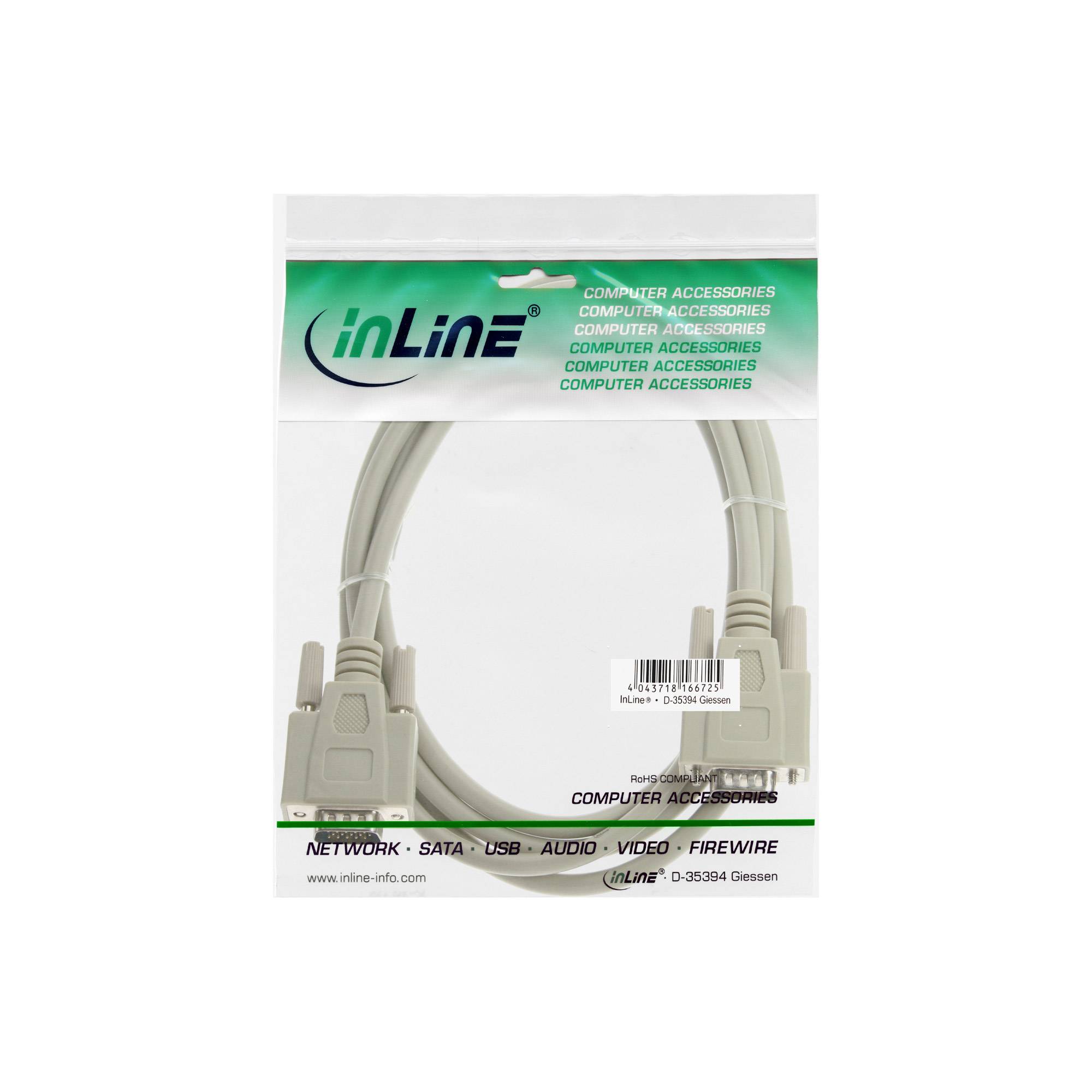 InLine® VGA Kabel, 15pol HD Stecker / Stecker, 10m-1
