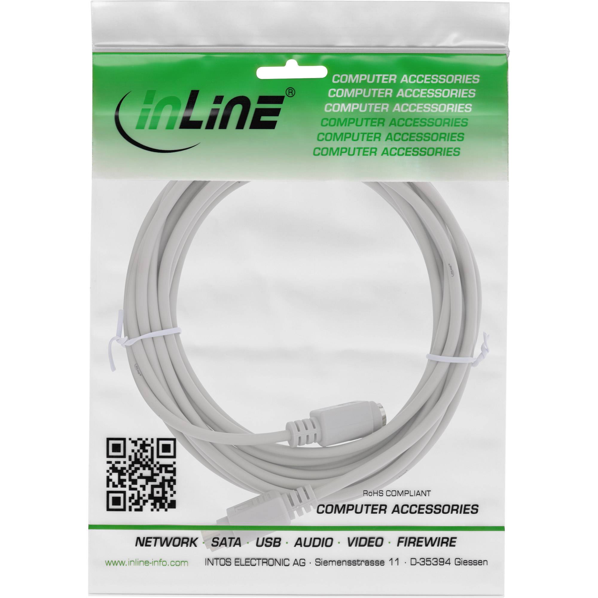 InLine® PS/2 Verlängerung, Stecker / Buchse, 5m-1