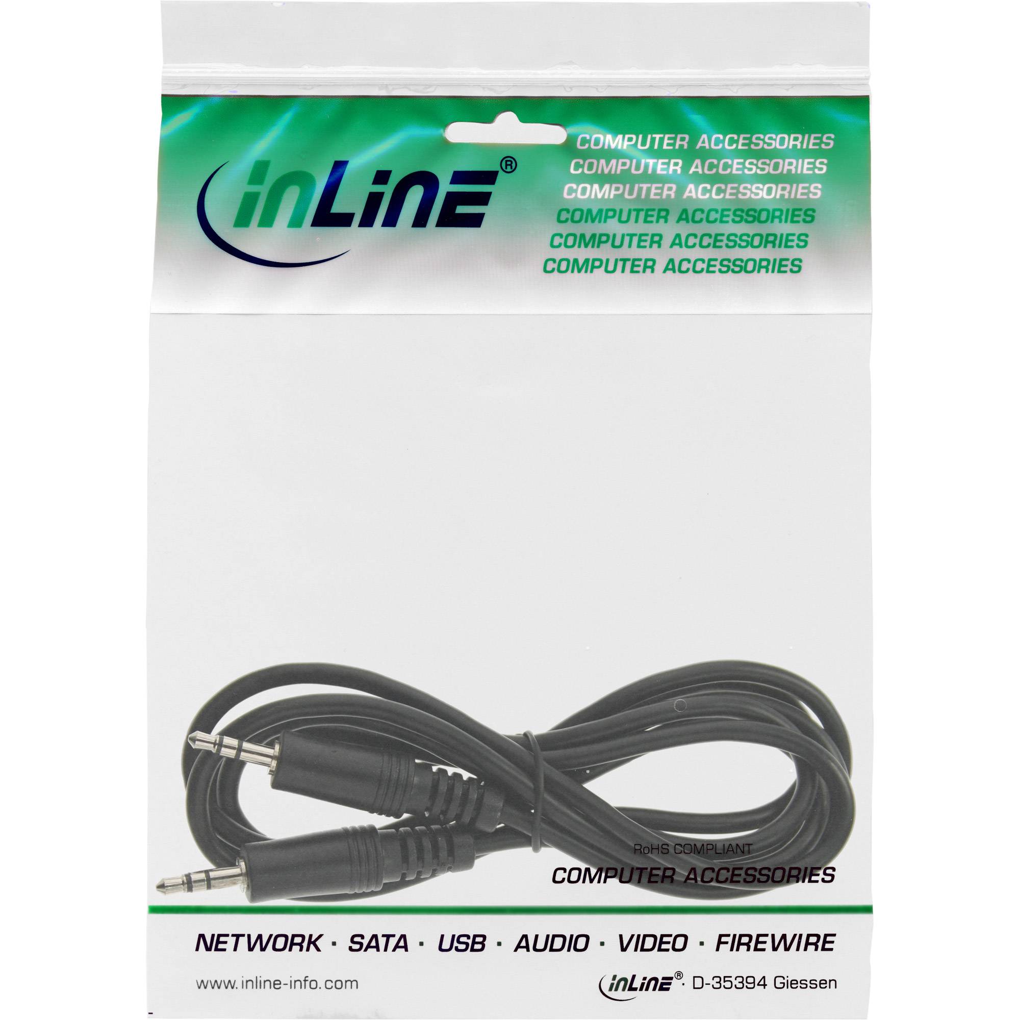 InLine® Klinke Kabel, 3,5mm Stecker / Stecker, Stereo, 1,5m-1