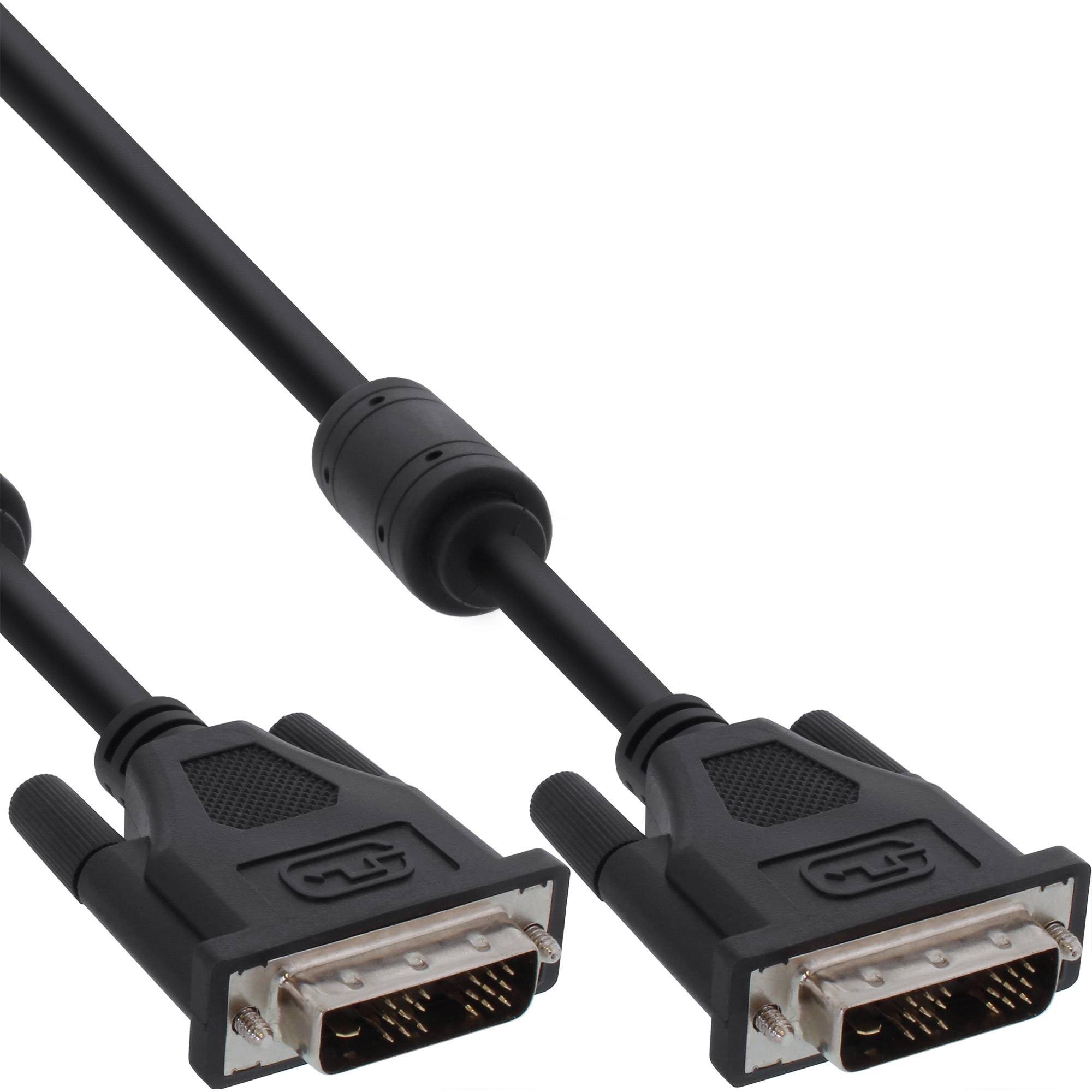 InLine® DVI-D Kabel, digital 18+1 Stecker / Stecker, Single Link, 2 Ferrite, 3m-0