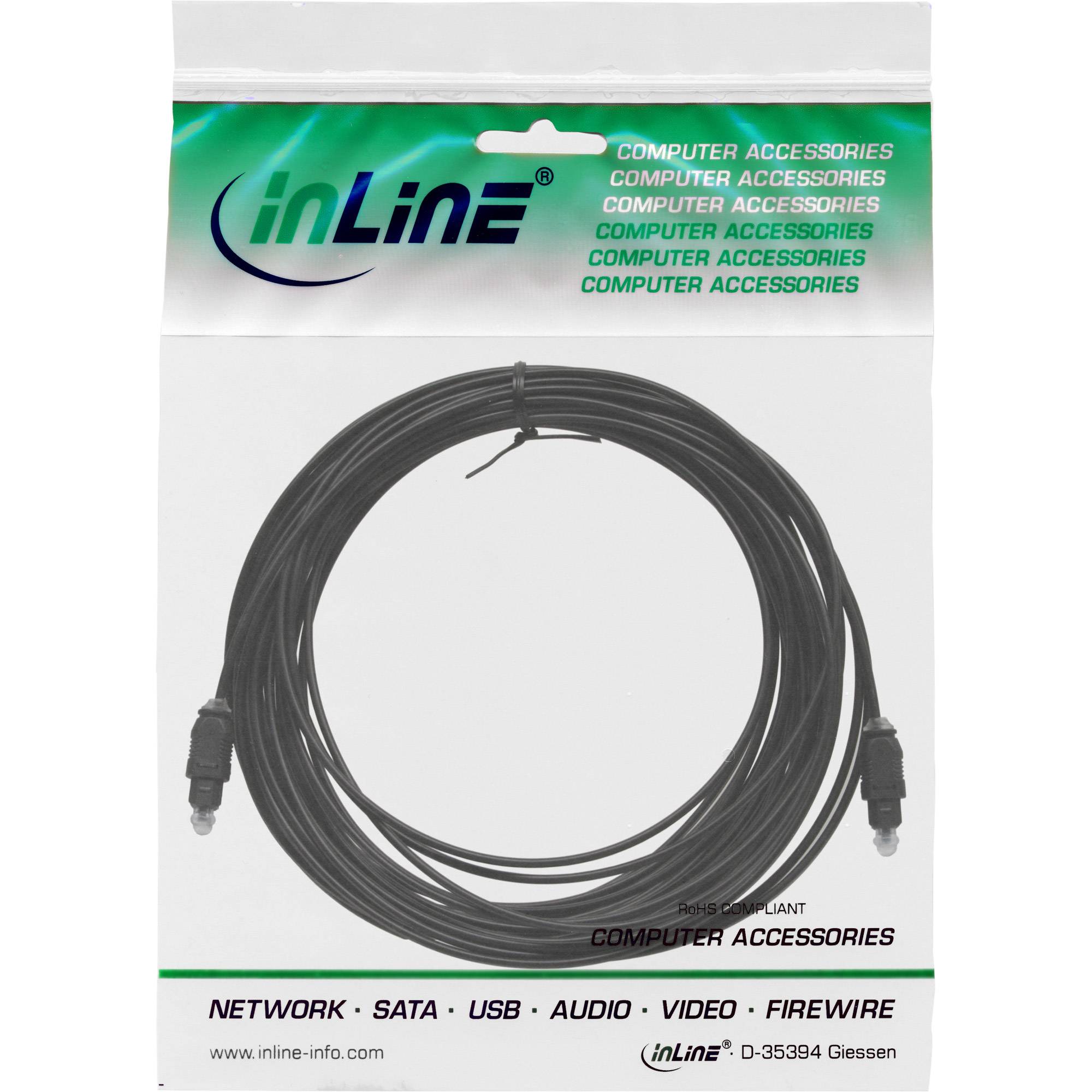 InLine® OPTO Audiokabel, Toslink Stecker / Stecker, 10m-1