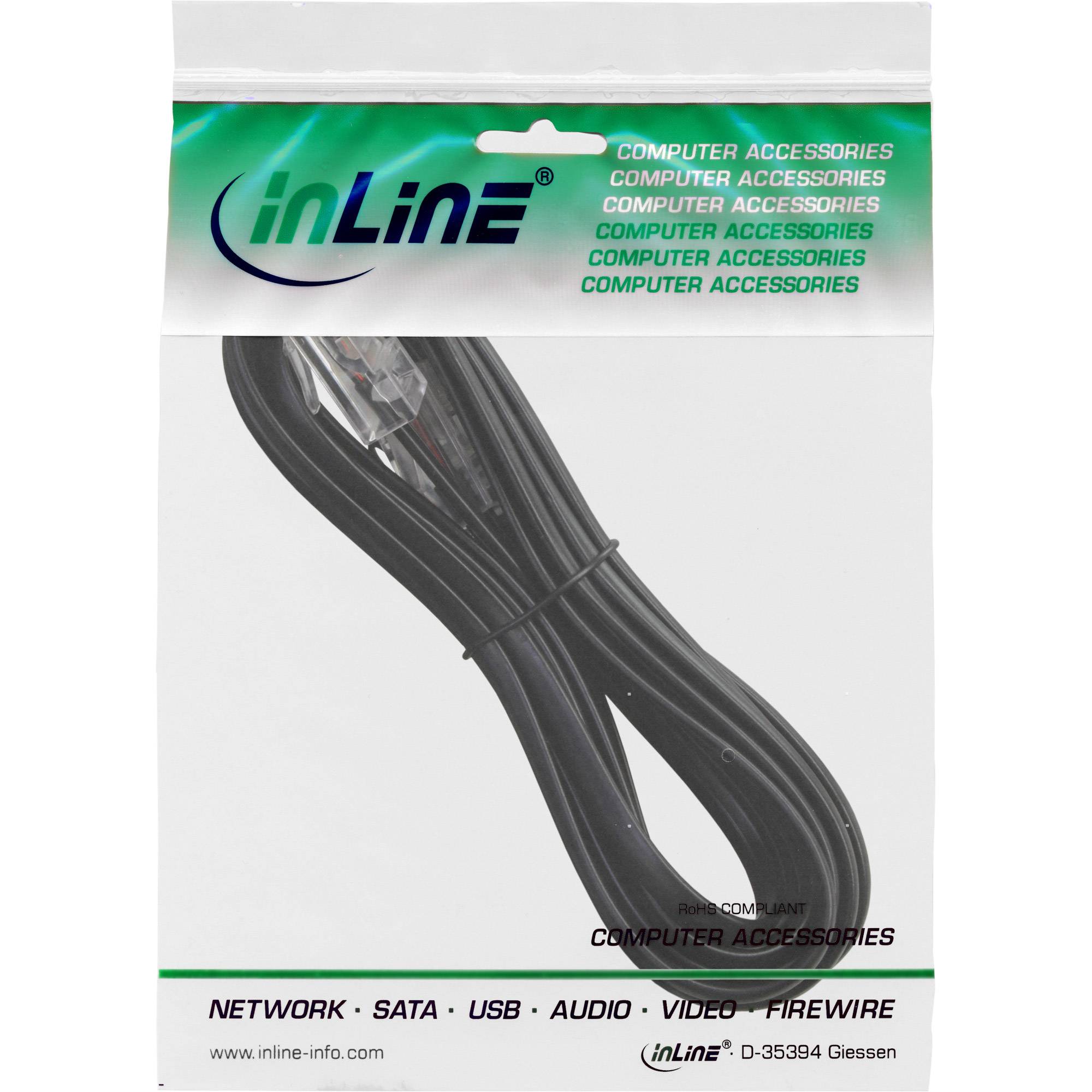 InLine® ISDN Anschlusskabel, RJ45 Stecker / Stecker (8P4C), 3m-1