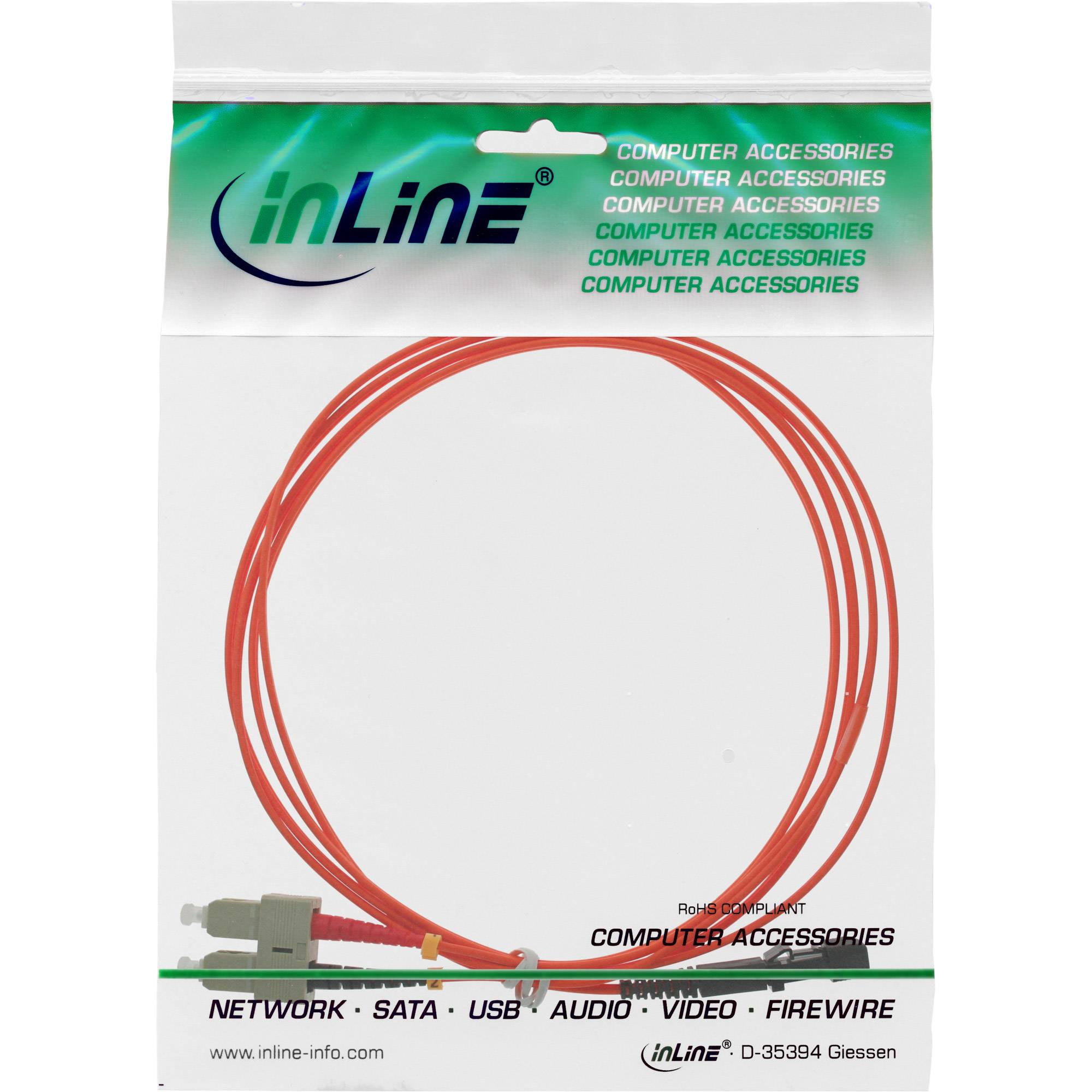 InLine® LWL Duplex Kabel, MTRJ/SC, 50/125µm, OM2, 3m-1