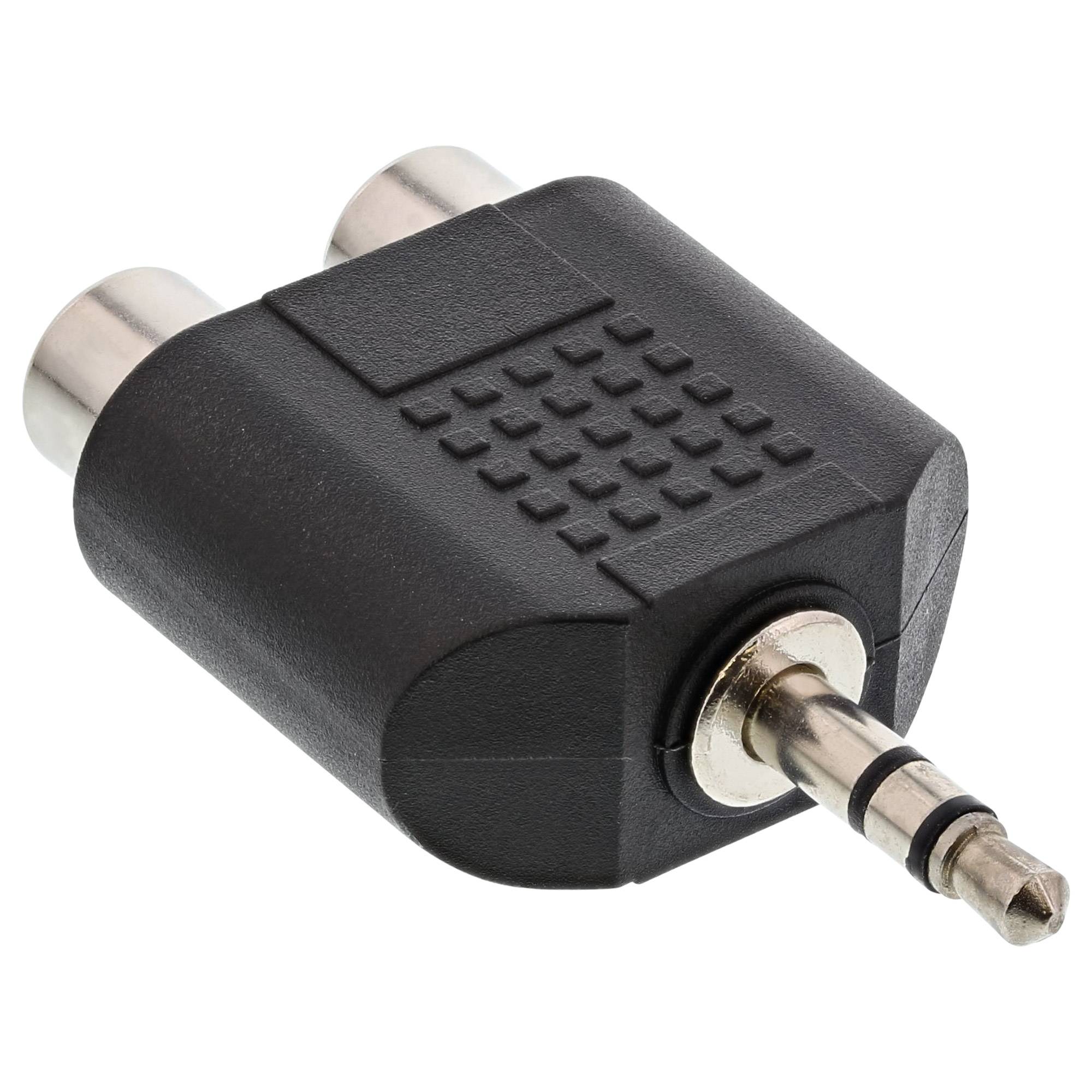 InLine® Audio Adapter, 3,5mm Klinke Stecker an 2x Cinch Buchse, Stereo-1