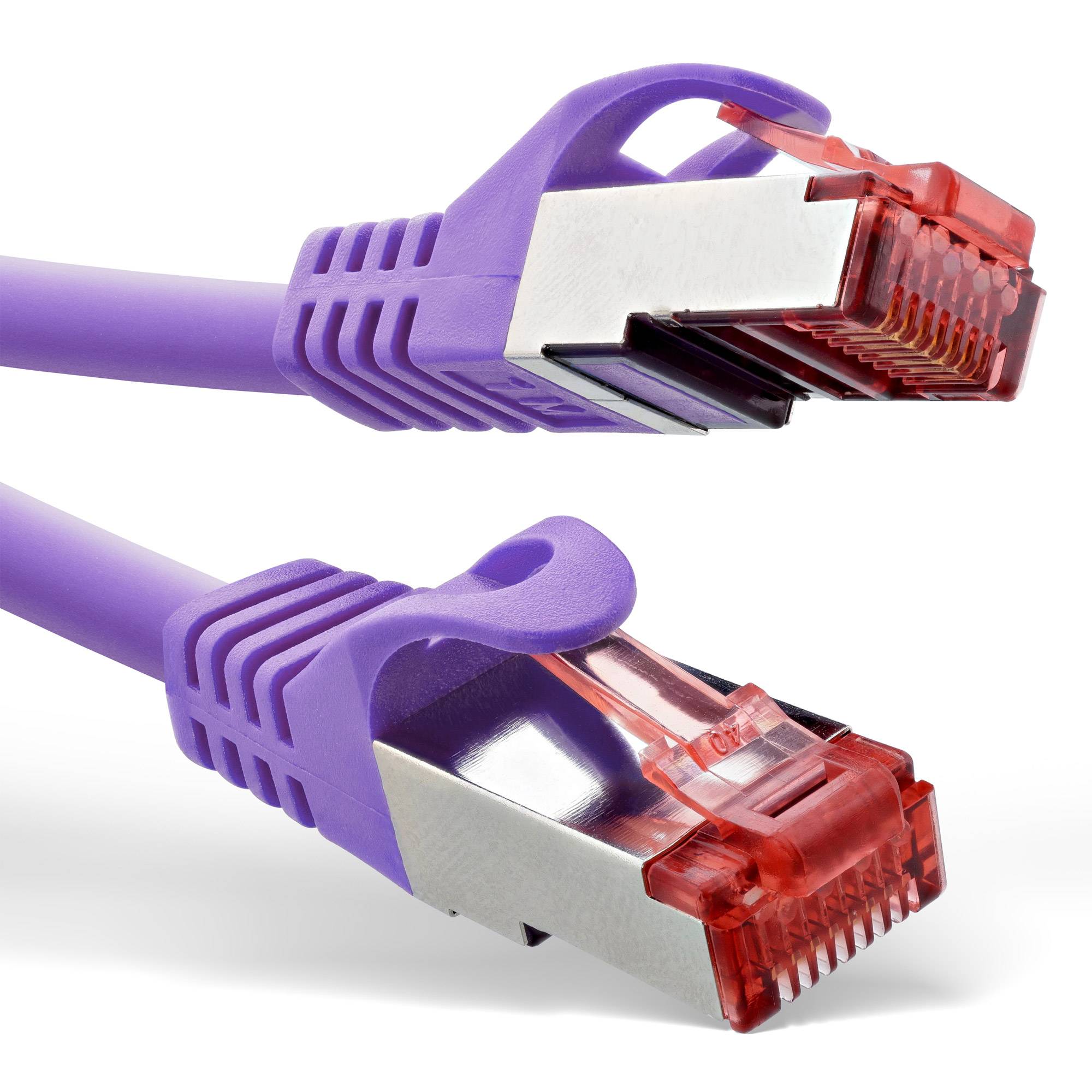 InLine® Patchkabel, S/FTP (PiMf), Cat.6, 250MHz, PVC, Kupfer, purple, 5m-1