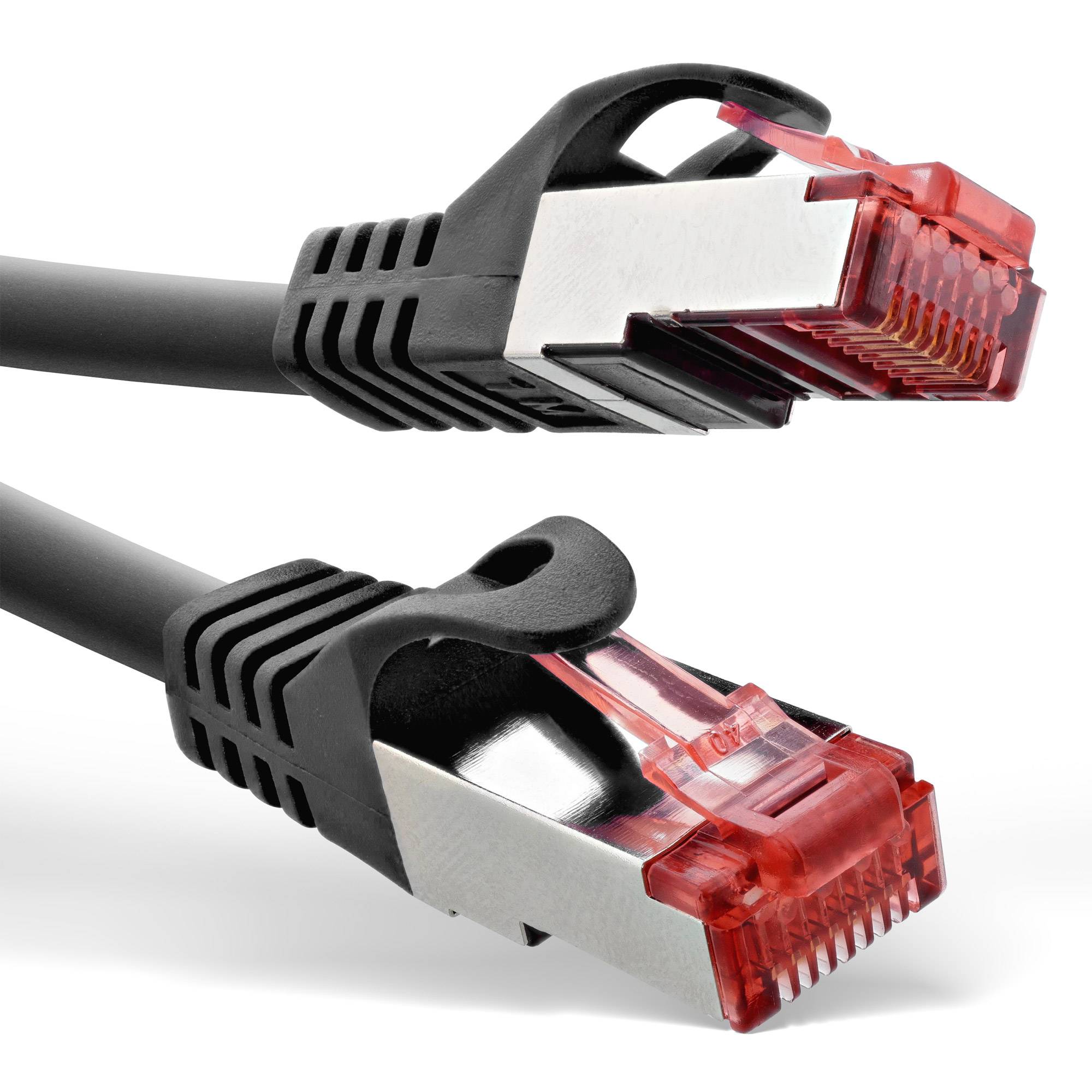 InLine® Patchkabel, S/FTP (PiMf), Cat.6, 250MHz, PVC, Kupfer, schwarz, 3m-1