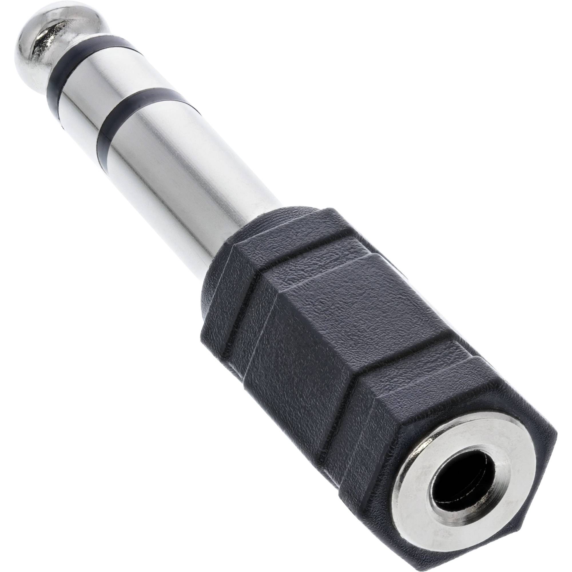 InLine® Audio Adapter, 6,3mm Klinke Stecker an 3,5mm Klinke Buchse, Stereo-1