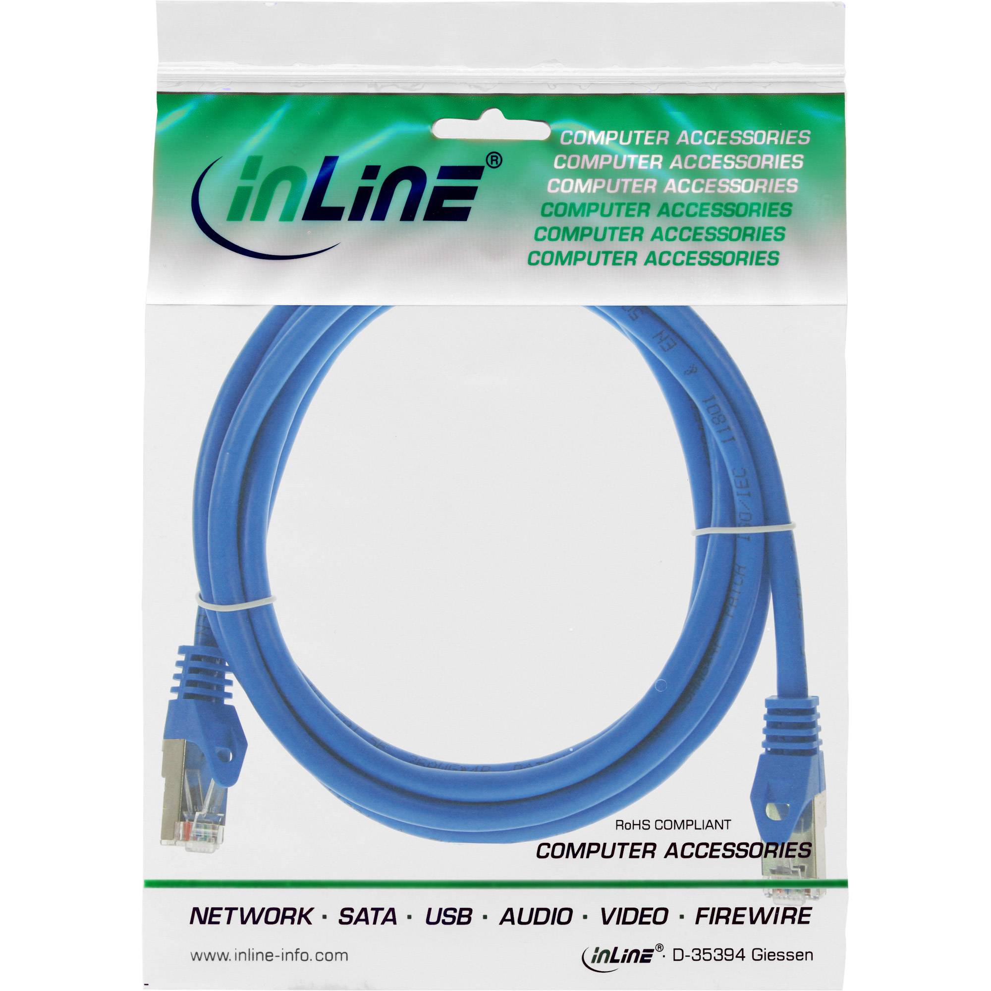 InLine® Patchkabel, F/UTP, Cat.5e, blau, 1,5m-1