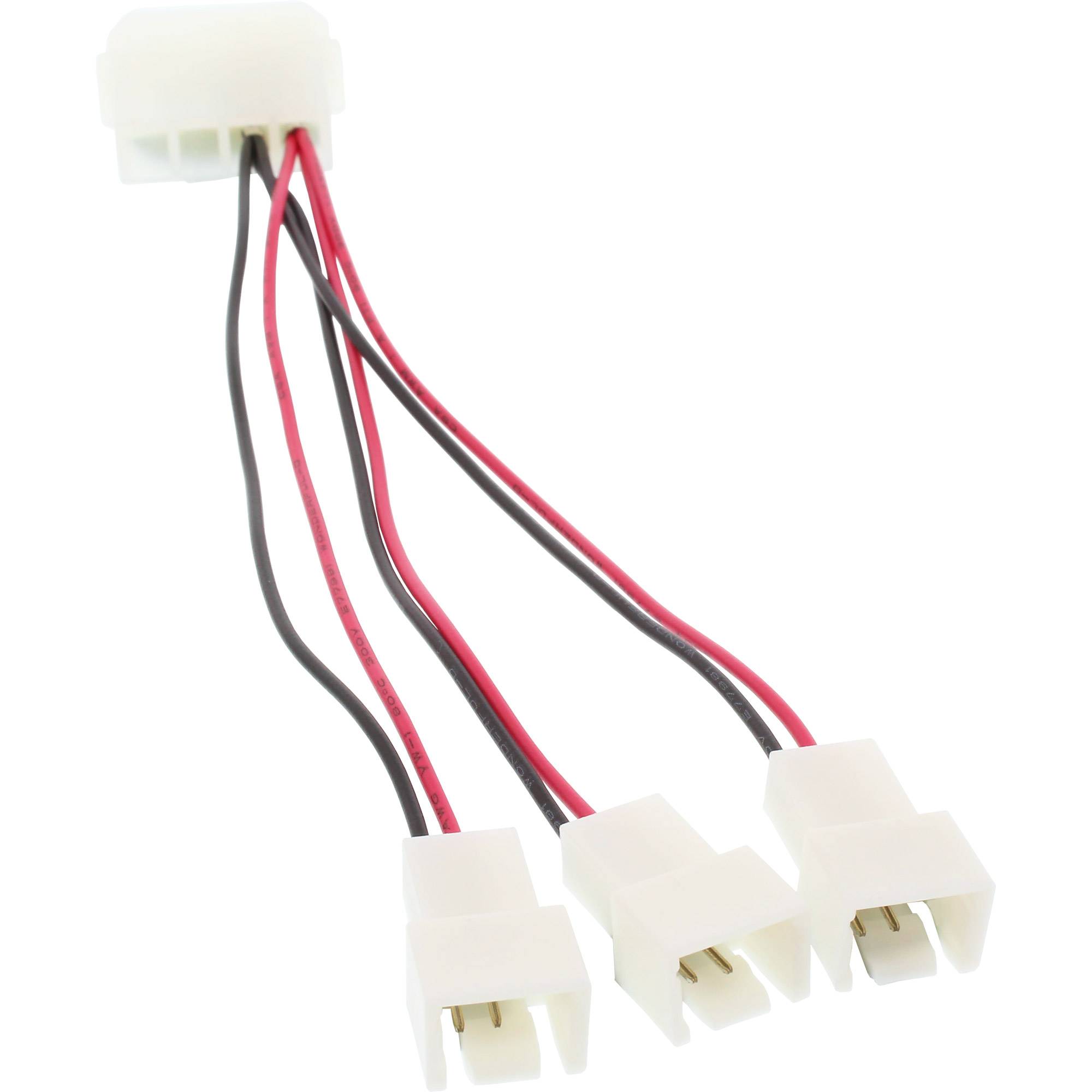 InLine® Lüfter Adapterkabel, 12V zu 5V, für 3 Lüfter-2