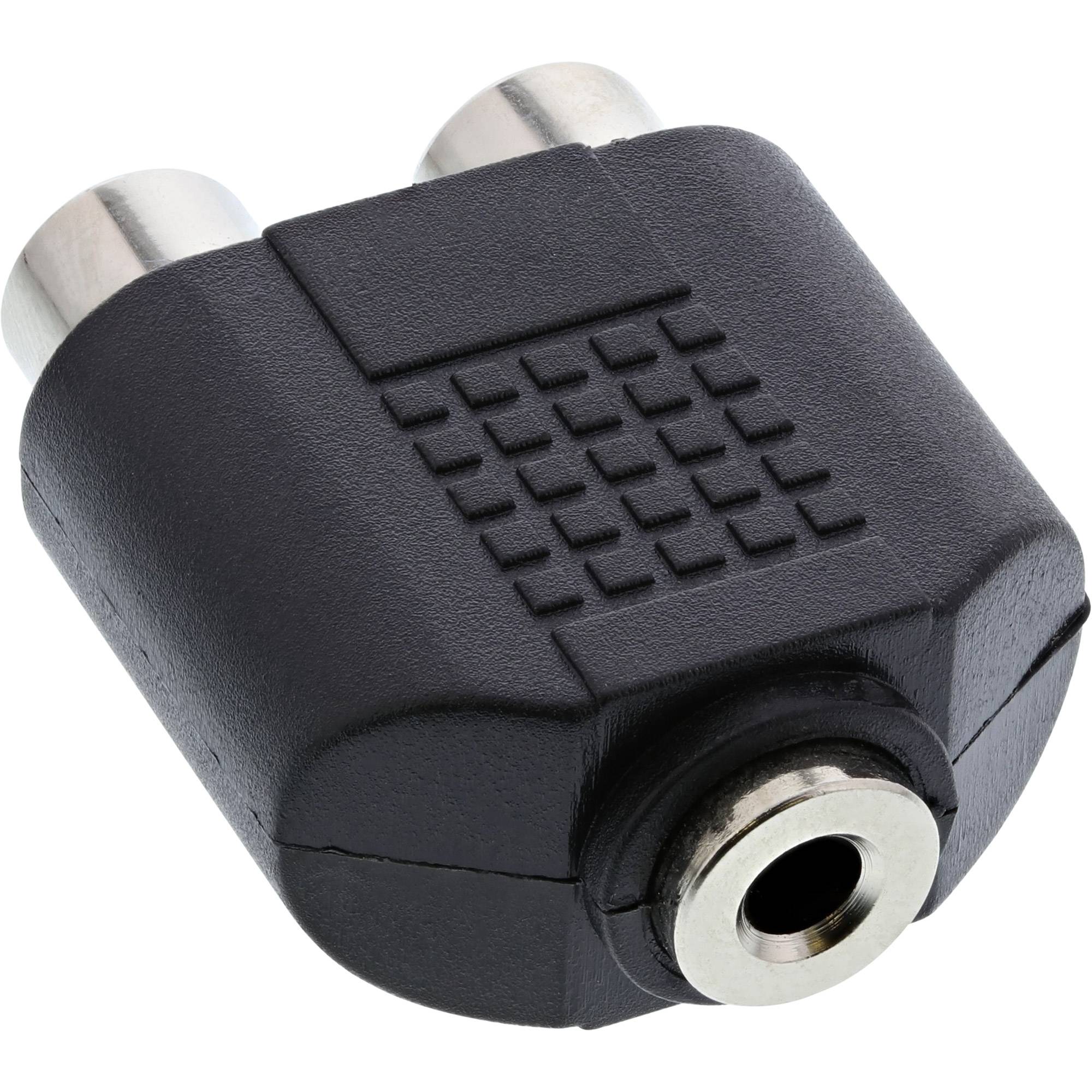 InLine® Audio Adapter, 3,5mm Klinke Buchse Stereo an 2x Cinch Buchse-1