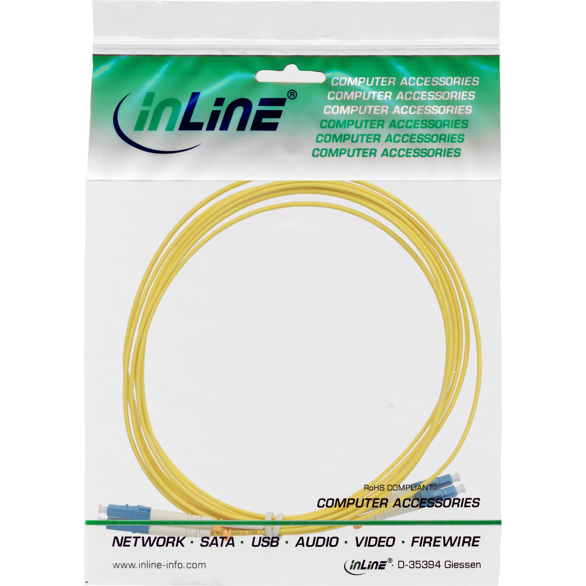 InLine® LWL Duplex Kabel, LC/LC 9/125µm, OS2, 3m-1
